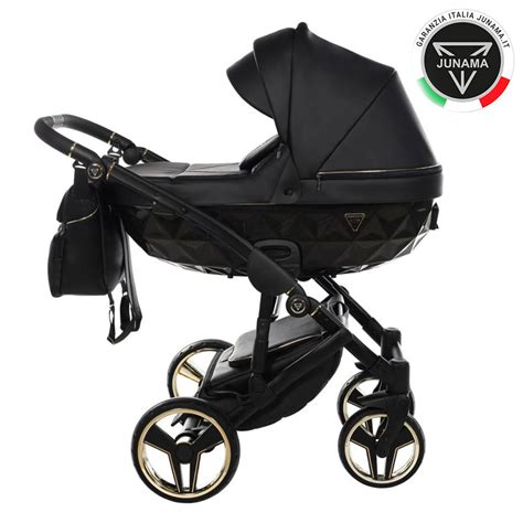 Telaio di passeggino trio nero e oro