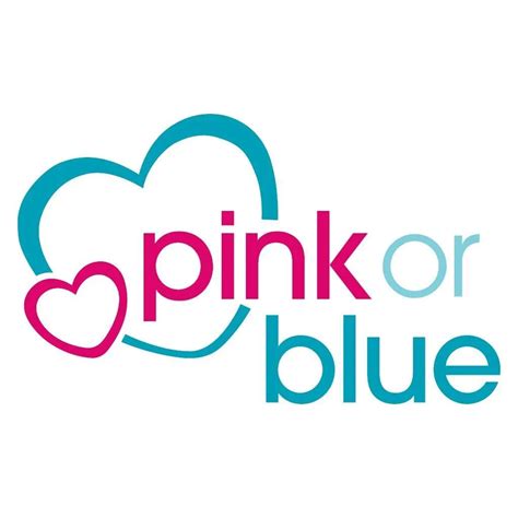 Pinkorblue logo and baby products