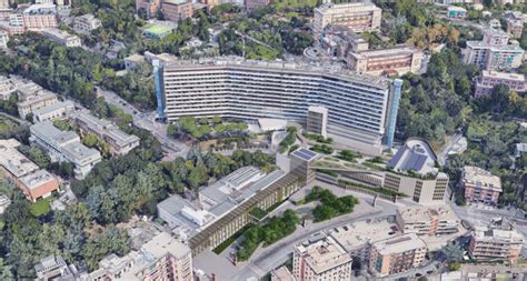 Veduta panoramica dell'infrastruttura ospedaliera dell'Ospedale San Martino di Belluno