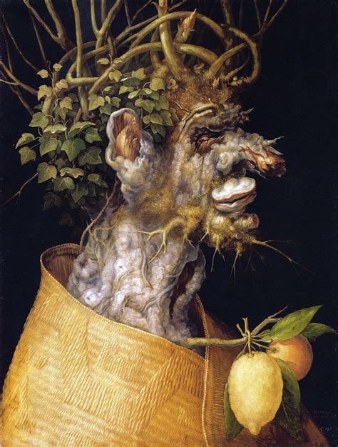 Dettaglio dell'opera L'Inverno di Arcimboldo