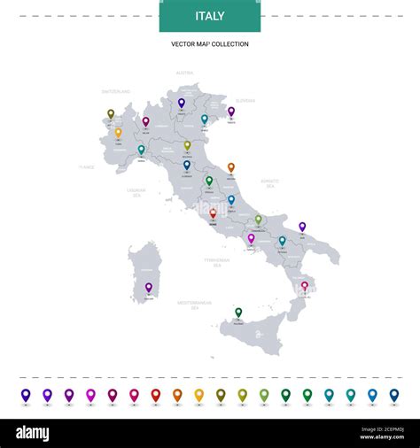 Mappa dell'Italia con indicatori di consegna rapida