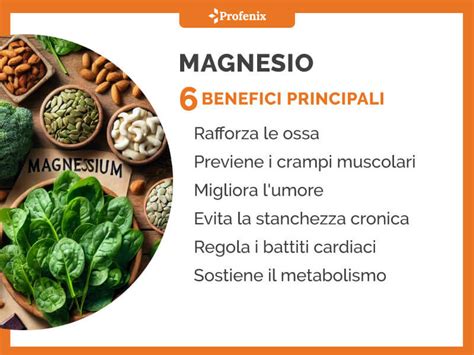 Schema dei benefici del magnesio in gravidanza