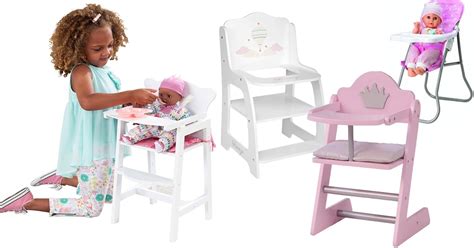 Esempi di seggioloni per bambole decorati in diversi stili