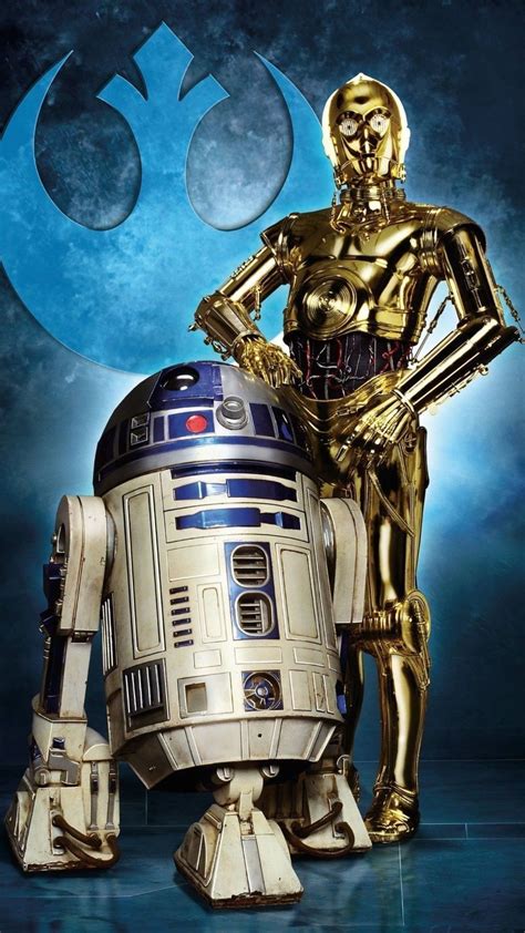 Un droide R2-D2 e C-3PO