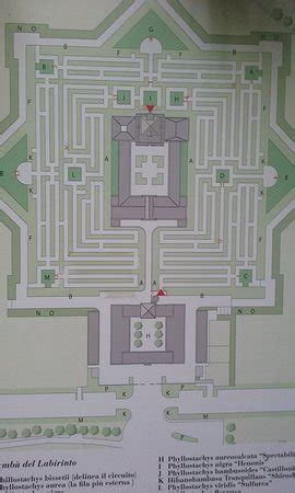 schema del labirinto della biblioteca dell'abbazia
