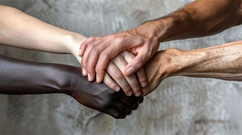 Mani di bambini di diverse etnie che si tengono