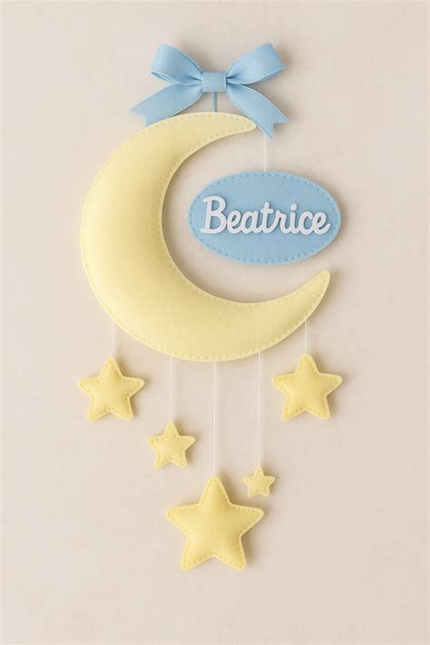 Idee creative fiocco nascita luna