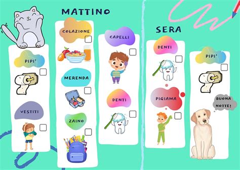 Esempio di schema routine giornaliera per neonato di 6 mesi
