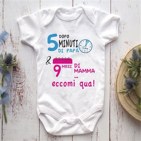 body neonato personalizzato con scritta