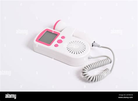 rappresentazione grafica di un dispositivo doppler fetale con onde sonore visualizzate