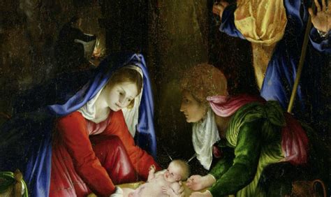 La Natività di Lorenzo Lotto con il primo bagnetto di Gesù Bambino