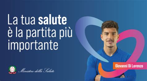 Giovanni Di Lorenzo, testimonial della campagna di prevenzione del Ministero della Salute