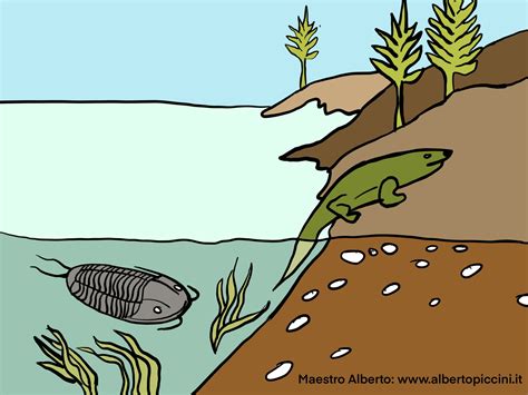 Rappresentazione artistica dei primi organismi viventi
