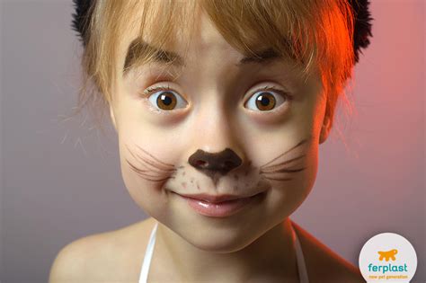 Schema trucco gatto: naso e baffi