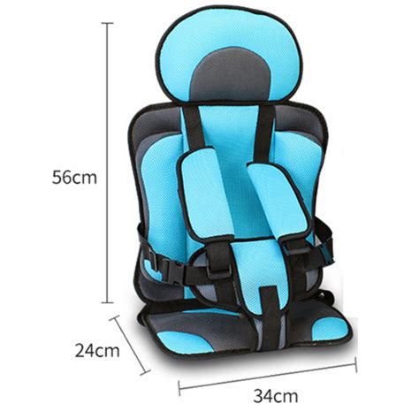 schema di un seggiolino auto con rivestimento
