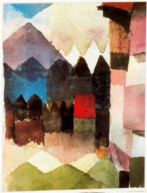 Paul Klee, Il Föhn nel giardino di Marc, 1915
