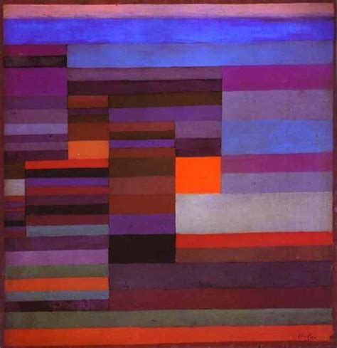 Paul Klee, Fuoco nella sera, 1929