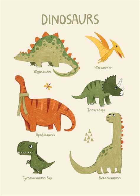 Collezione di poster per bambini con diversi temi
