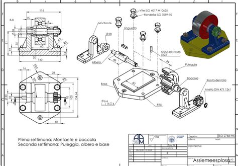 Schema tecnico dell'assemblaggio dei componenti base del sistema modulare Inglesina
