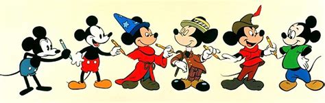 Evoluzione del design di Topolino nel tempo