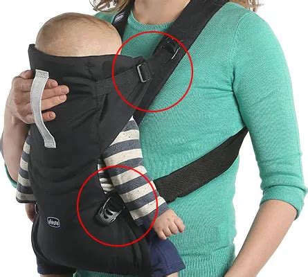 dettagli di uno zaino porta bebè con schienale imbottito