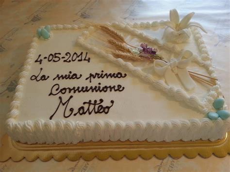 Torta Comunione con ingredienti genuini