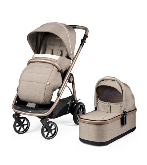 Peg Perego modular system with car seat, stroller, and bassinet