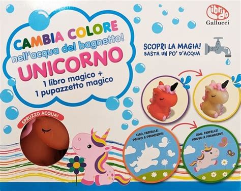 Libretto per il bagnetto che cambia colore quando immerso nell'acqua