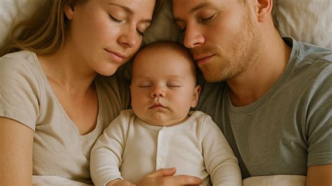 neonato che dorme nel lettino accanto ai genitori