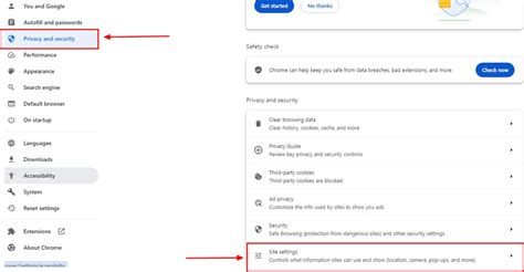 Icona privacy e cookie settings