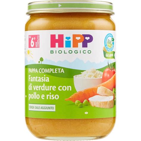 Ingredienti freschi per una pappa: verdure, cereali, carne