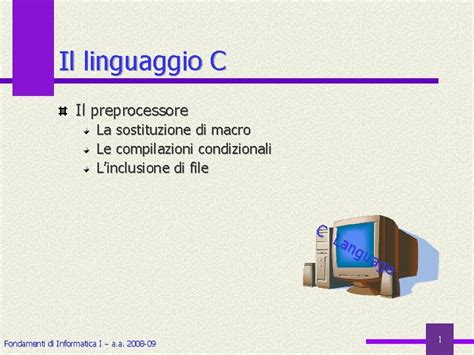 Flusso del preprocessore e compilatore C