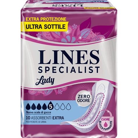 Linea di prodotti Lines per l'igiene femminile