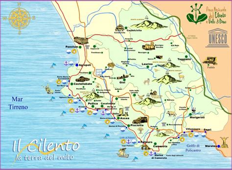 Mappa del Cilento storico