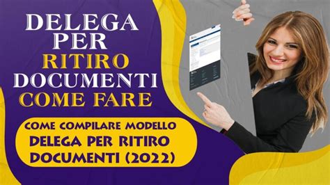 infografica che mostra la documentazione necessaria per il ritiro in posta