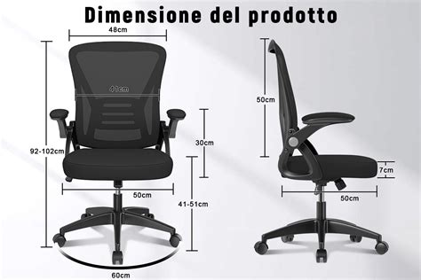Dettaglio della seduta anatomica e dei braccioli di Cam Smarty