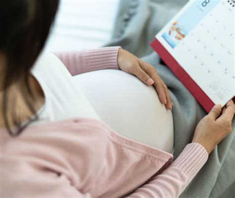 Calendario con evidenziata la data del parto