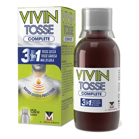 Sciroppo Vivin Tosse Complete e ingredienti chiave