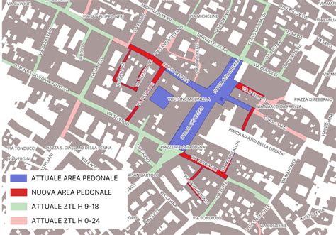 Mappa dettagliata dei percorsi pedonali e delle zone accessibili nel centro di Barcis