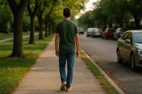 una persona che cammina in un parco per ritrovare l'ispirazione