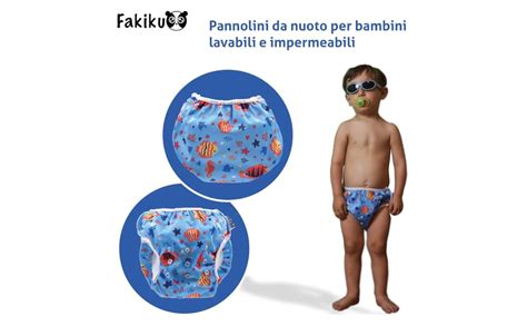 Bambino con pannolino lavabile