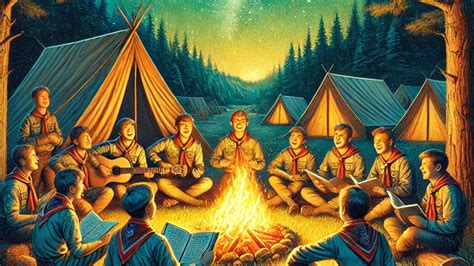 Scout che partecipano a un grande gioco all'aperto