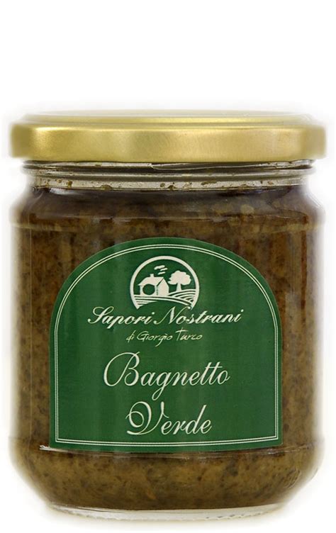 Vasetto di bagnetto verde conservato