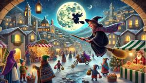 Illustrazione antica della Befana