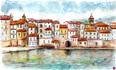 Panorama di un borgo marinaro italiano