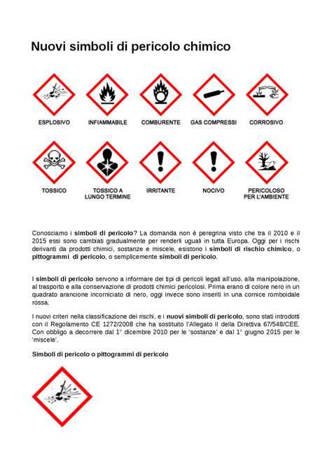 Simboli che rappresentano rischi chimici, fisici e biologici