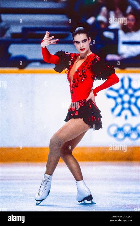 Katarina Witt in a performance costume