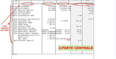 Busta paga con evidenza indennità