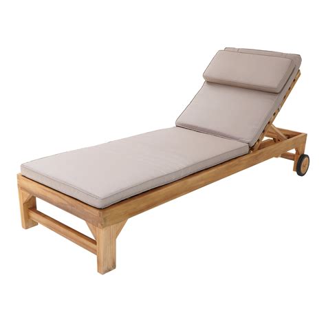 Lettino da giardino in legno teak