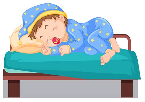 Bambino che dorme in una navicella